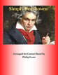 Simply Beethoven Concert Band sheet music cover